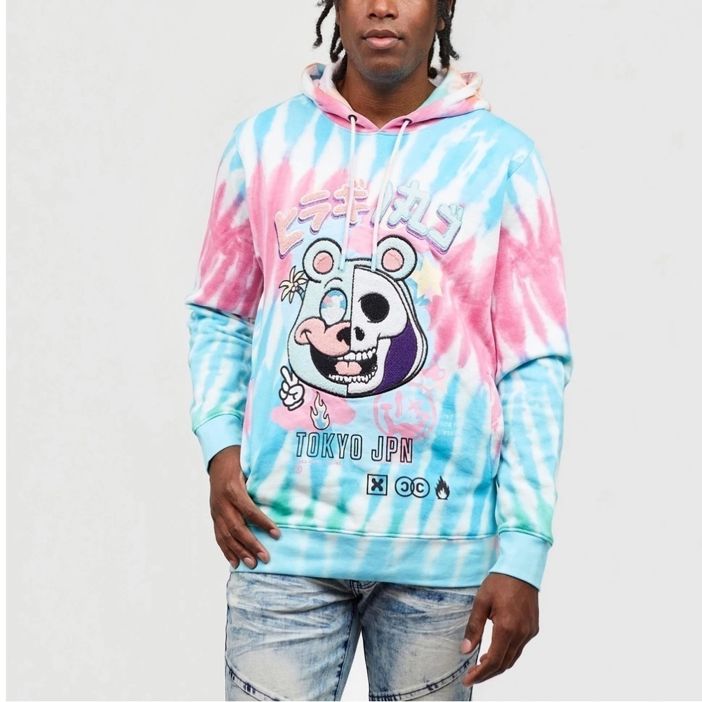 Reason Tokyo JPN Multi Neo Tie Dye Hoodie‎